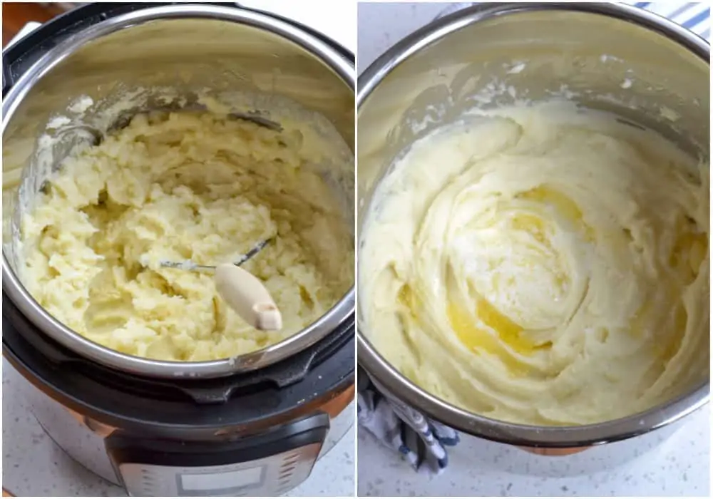 Cooking mashed potatoes in the instant pot is quick and easy. 