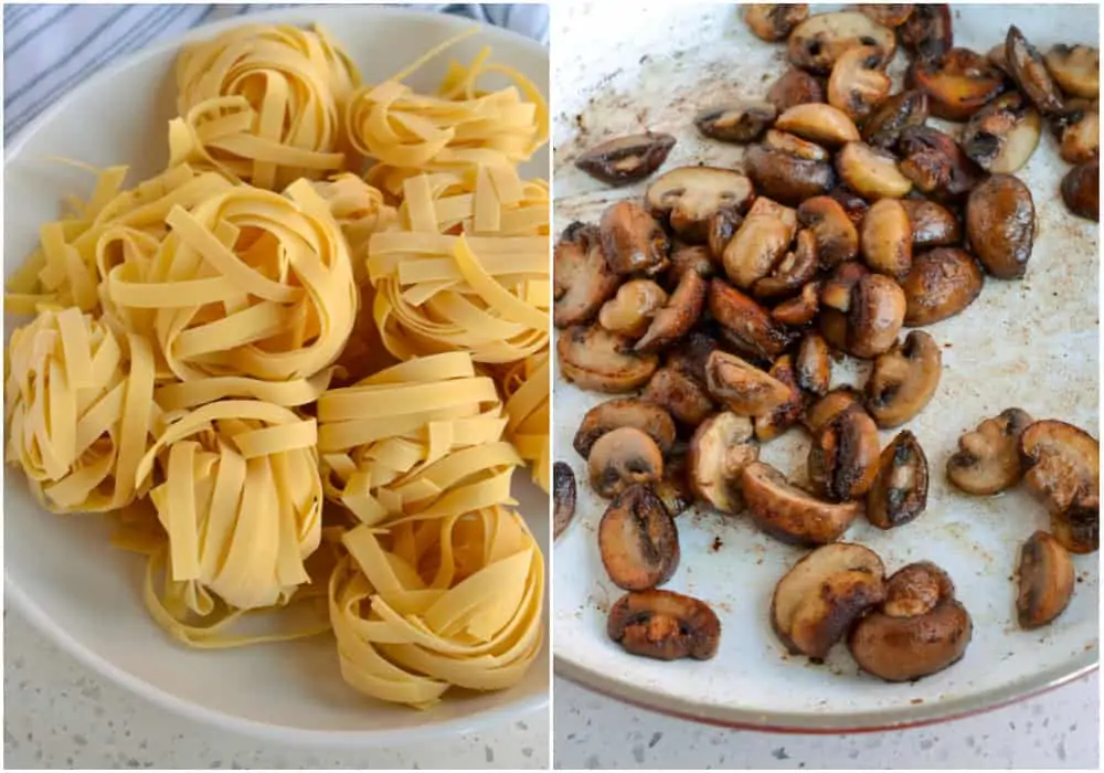 How to make mushroom pasta. 