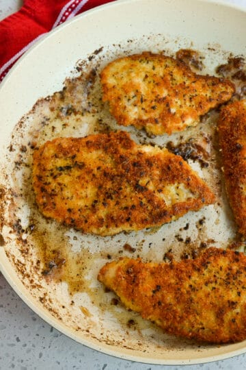 Parmesan Crusted Chicken (Pan Fry and Air Fryer)