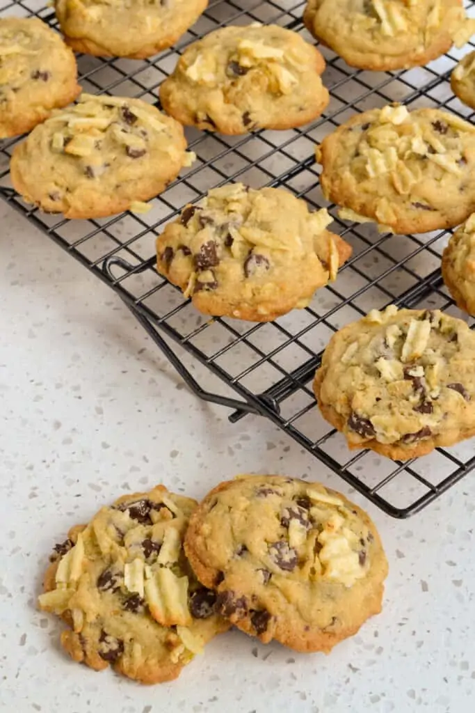 These scrumptious Potato Chip Cookies with chocolate chips are the perfect balance of sweet and salty. 