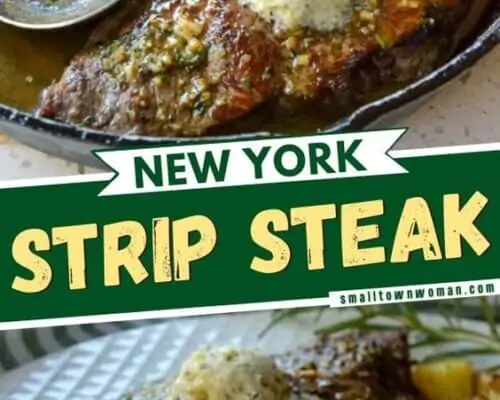 Strip Steak with Herb Butter