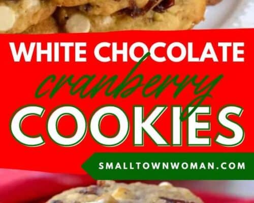 White Chocolate Cranberry Cookies-