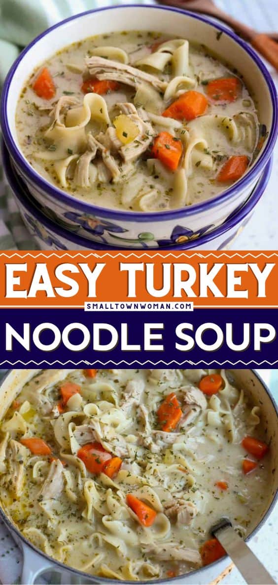 Turkey Noodle Soup - Small Town Woman