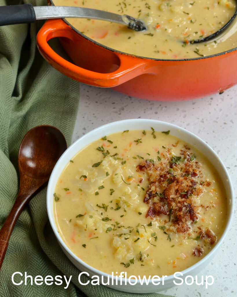 Cheesy Cauliflower Soup