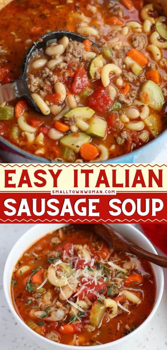 Italian Sausage Soup - Small Town Woman