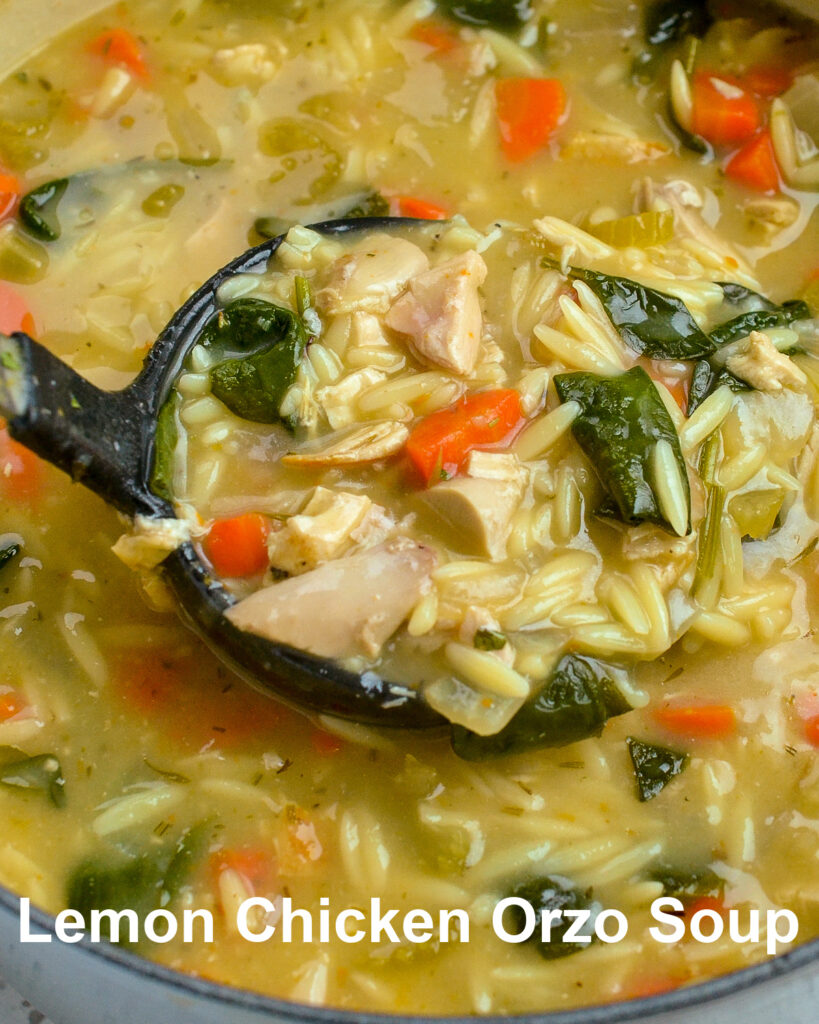 Lemon Chicken Orzo Soup