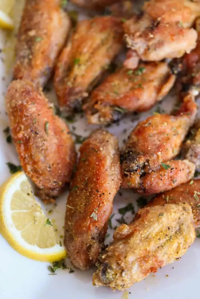 Baked lemon pepper wings