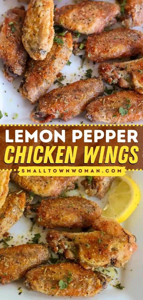 Lemon Pepper Chicken Wings - Small Town Woman