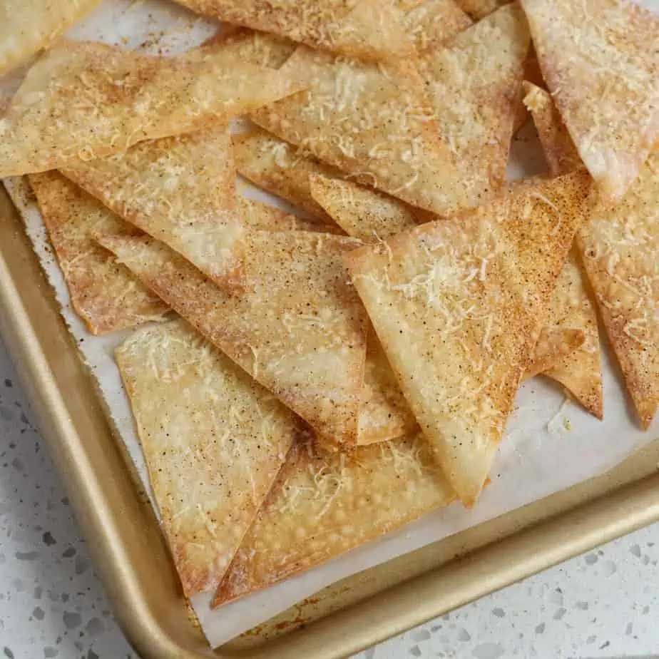 Baked Wonton Chips