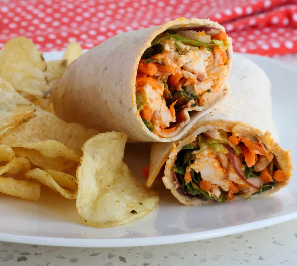 Buffalo Chicken Wraps Recipe - How to Make a Buffalo Chicken Wrap