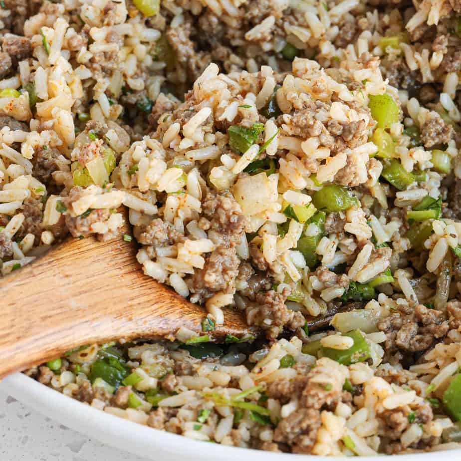 Dirty Rice Recipe - Small Town Woman