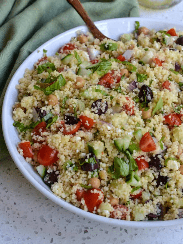 Greek Couscous Salad - Small Town Woman