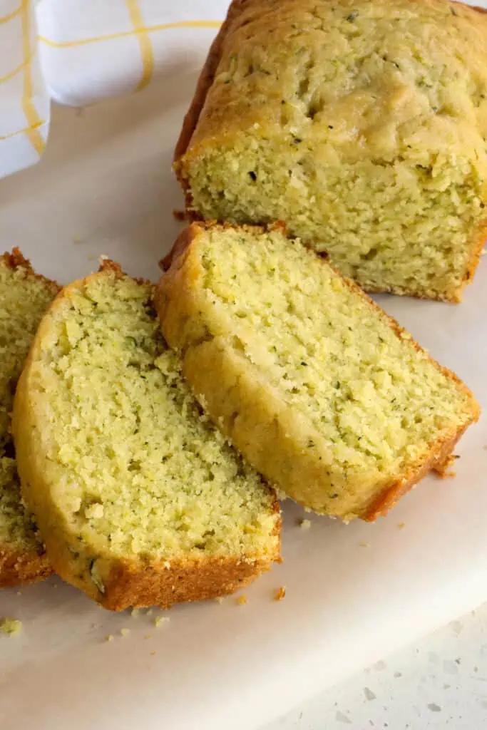 Moist slices of Lemon Zucchini Bread