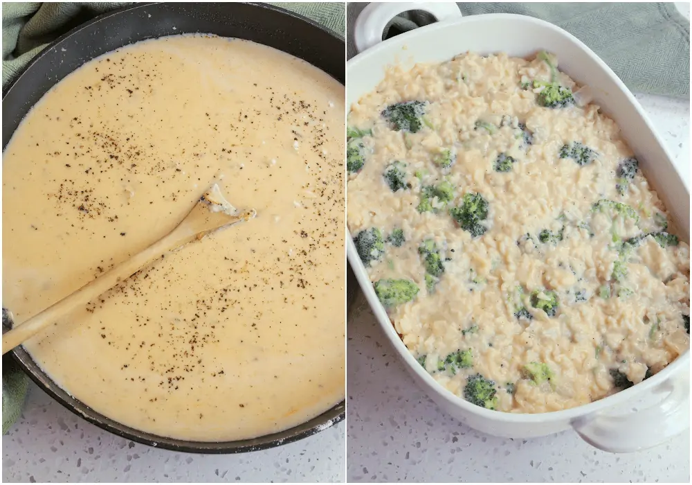 How to make broccoli rice casserole