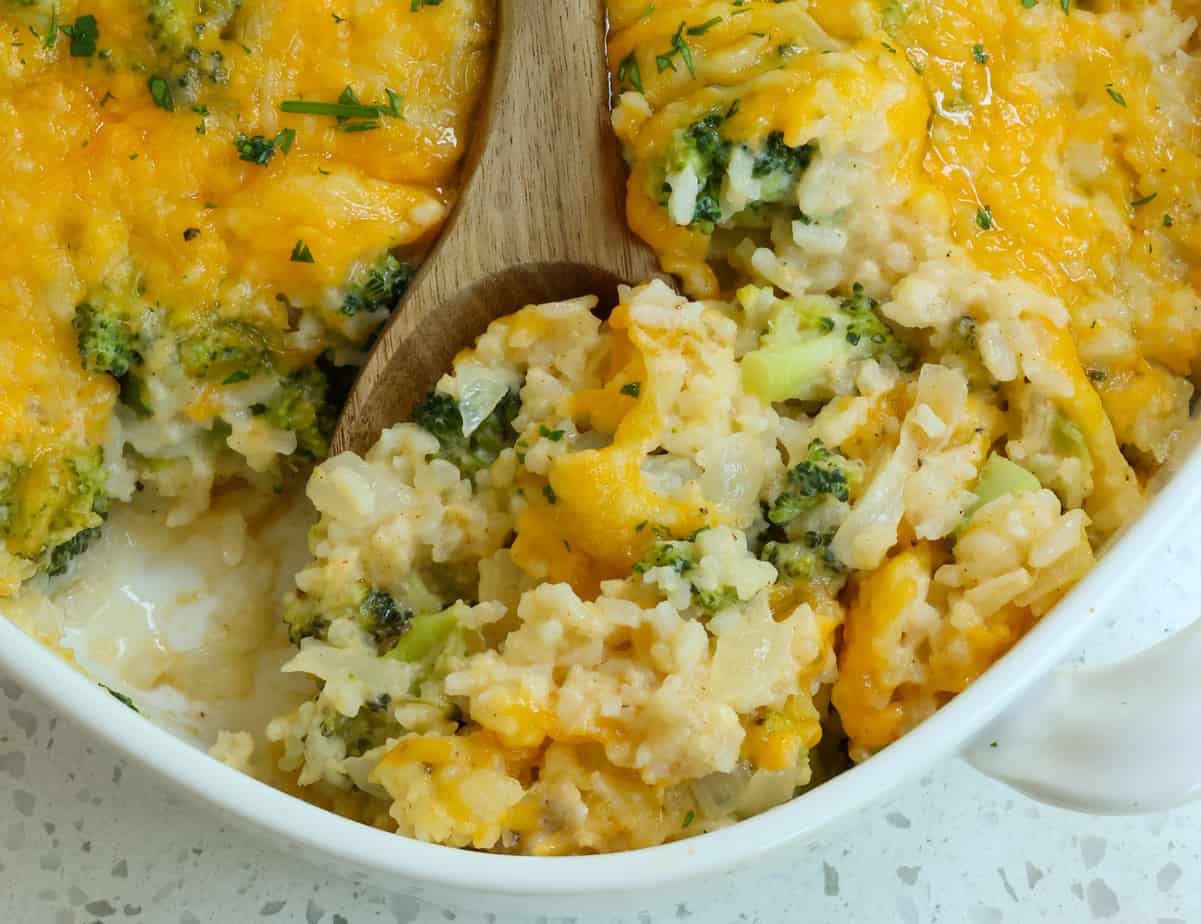 Broccoli Rice Casserole - Small Town Woman