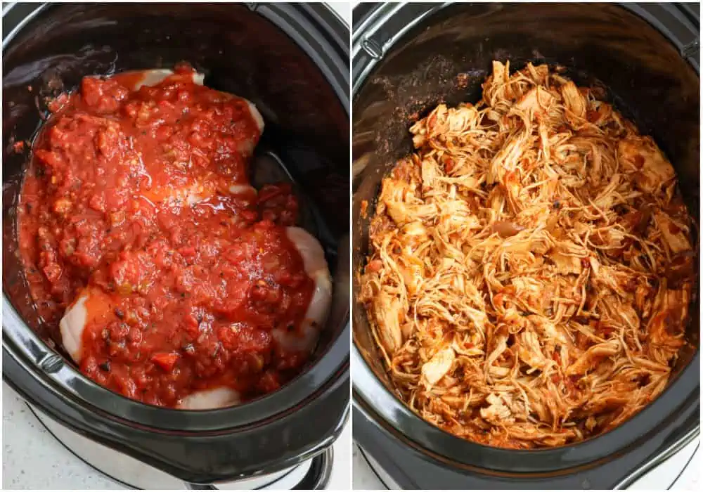 How to make taco chicken in a crock pot. 