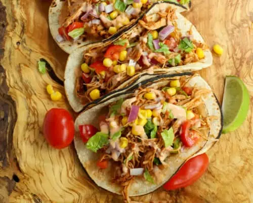 Crock Pot Chicken Tacos