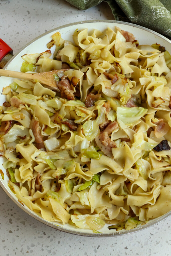 Haluski is a Noodles and Cabbage dish of Polish and Slovakian origin 