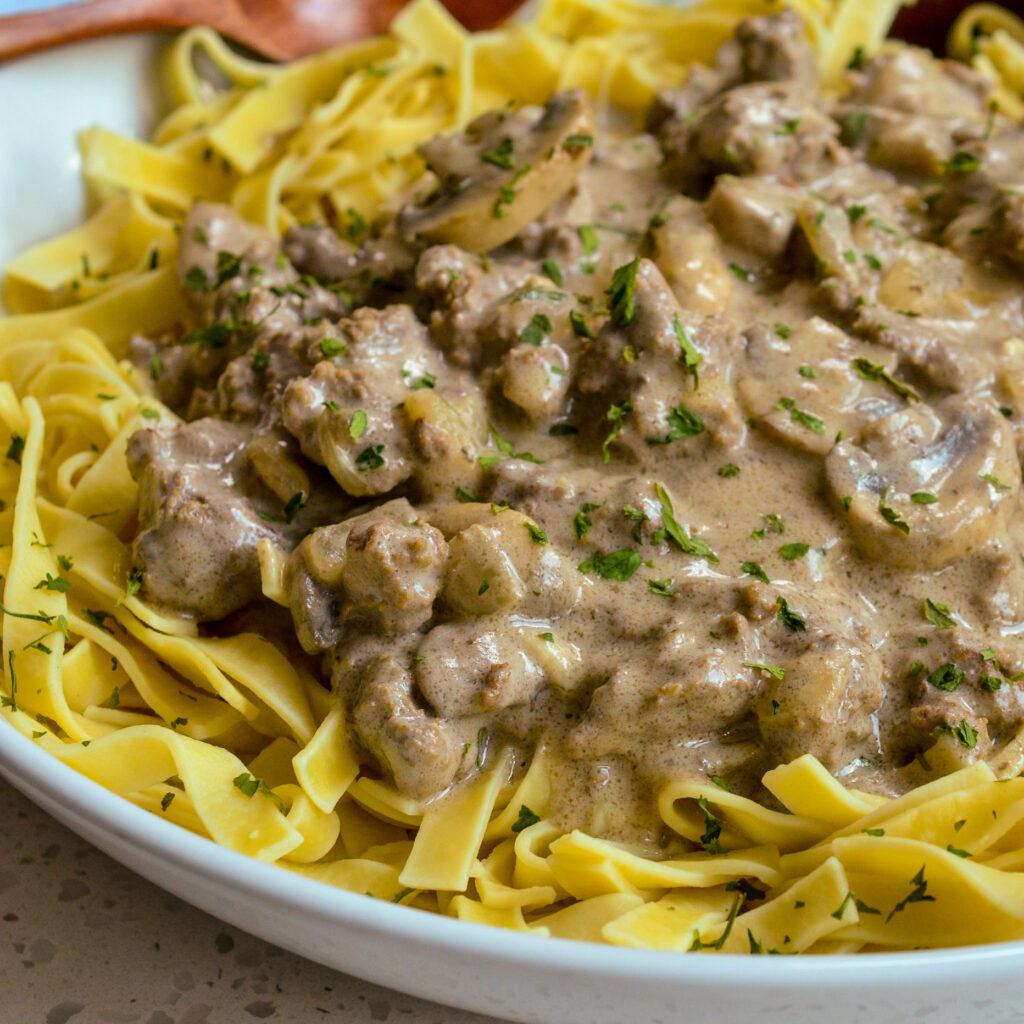 Hamburger stroganoff