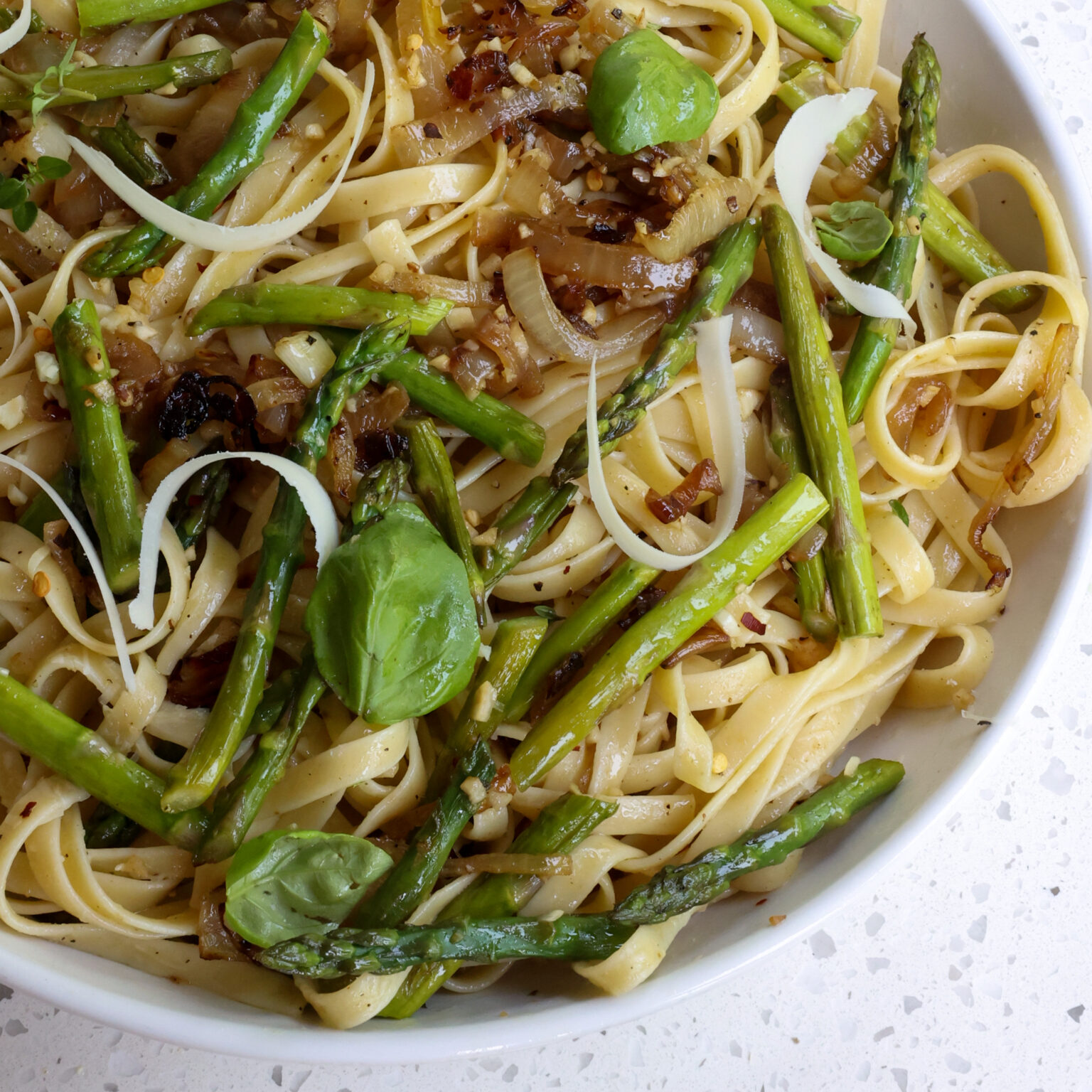 Asparagus Pasta - Small Town Woman