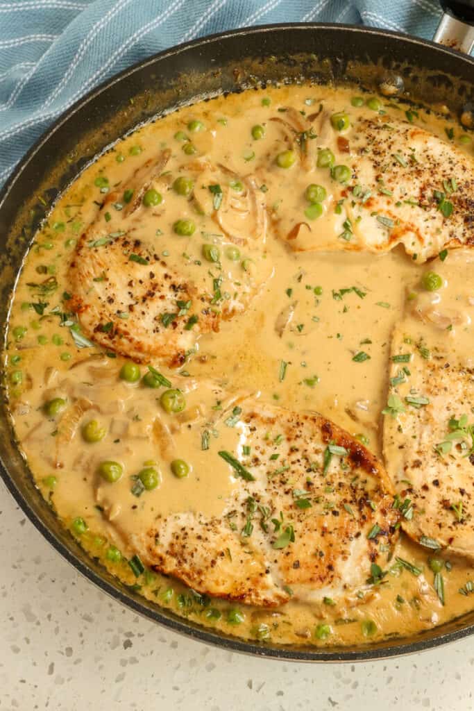 For the ultimate comfort food meal serve this dish over rice, mashed potatoes, or cauliflower mash.  