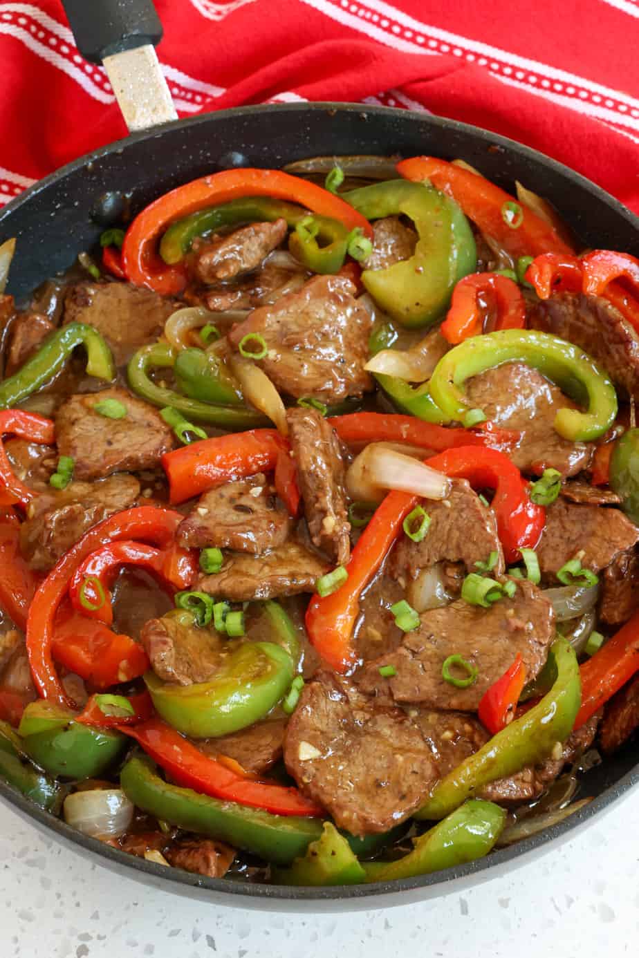 One Skillet Pepper Steak Small Town Woman