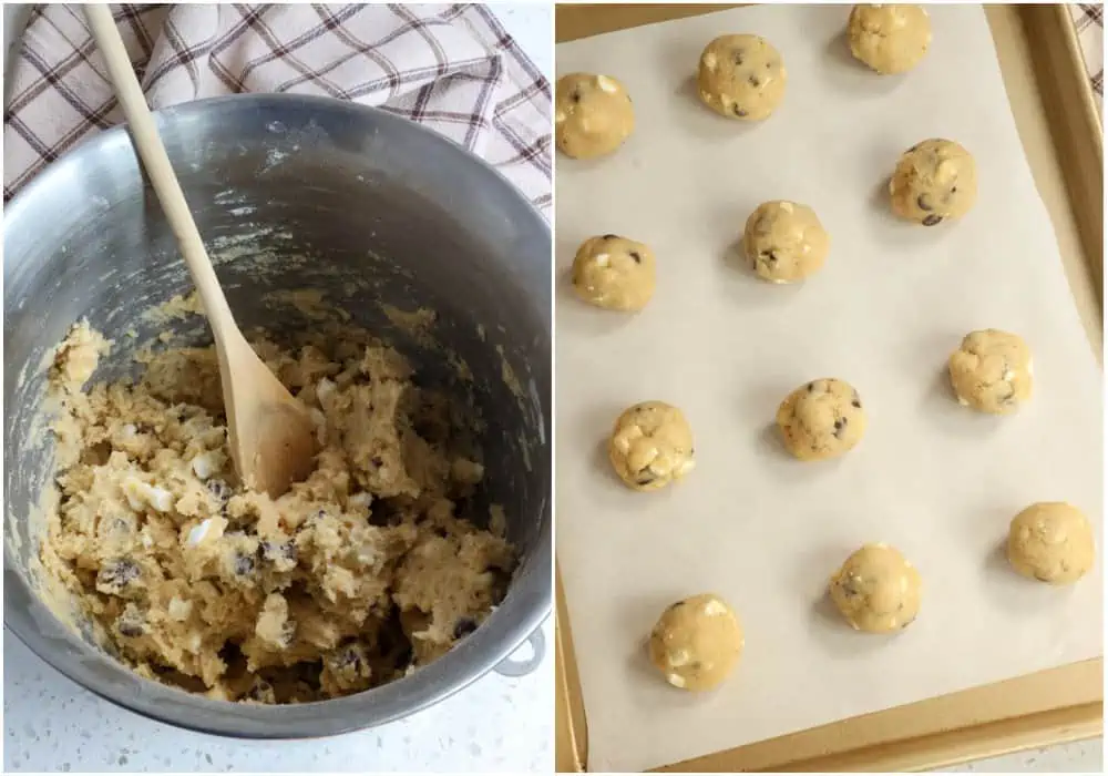 How to make S'mores cookies. 