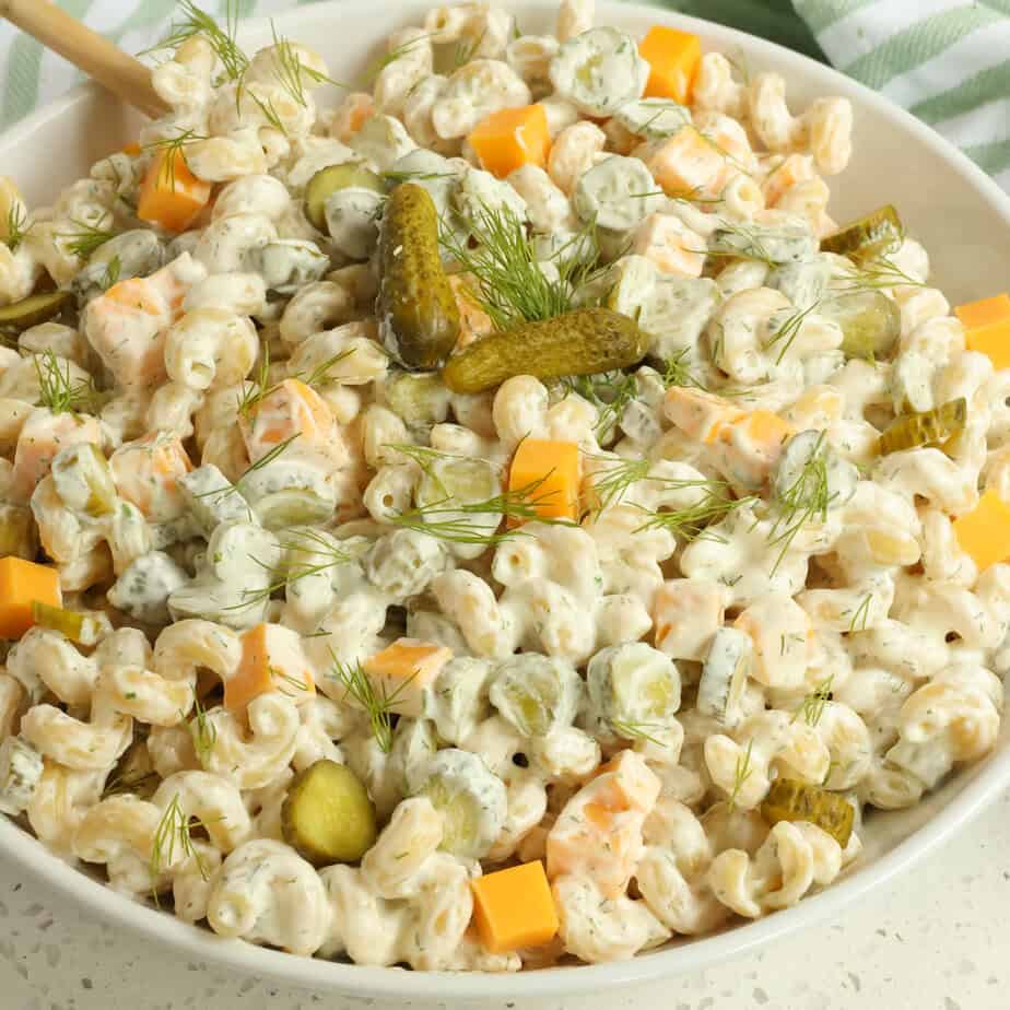 Dill Pickle Pasta Salad