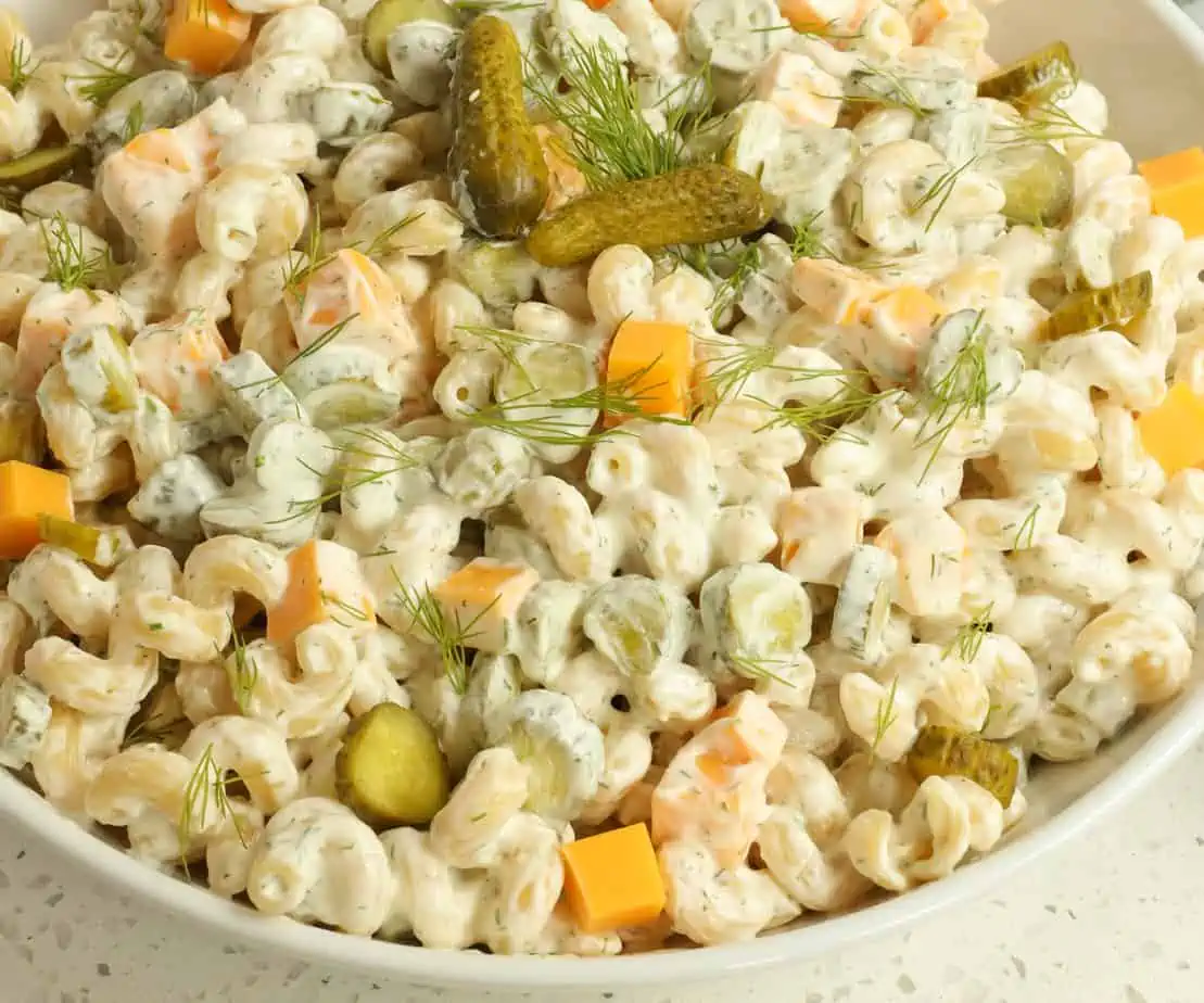 Dill Pickle Pasta Salad