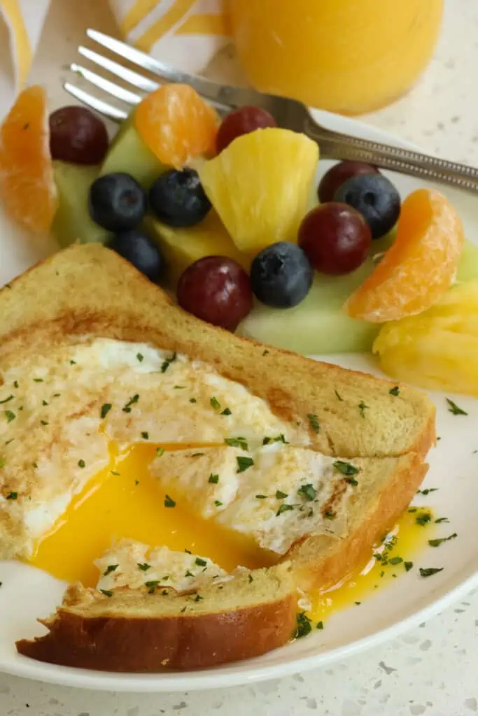 This classic Egg in a Hole recipe is the perfect delicious quick morning breakfast or lunch.