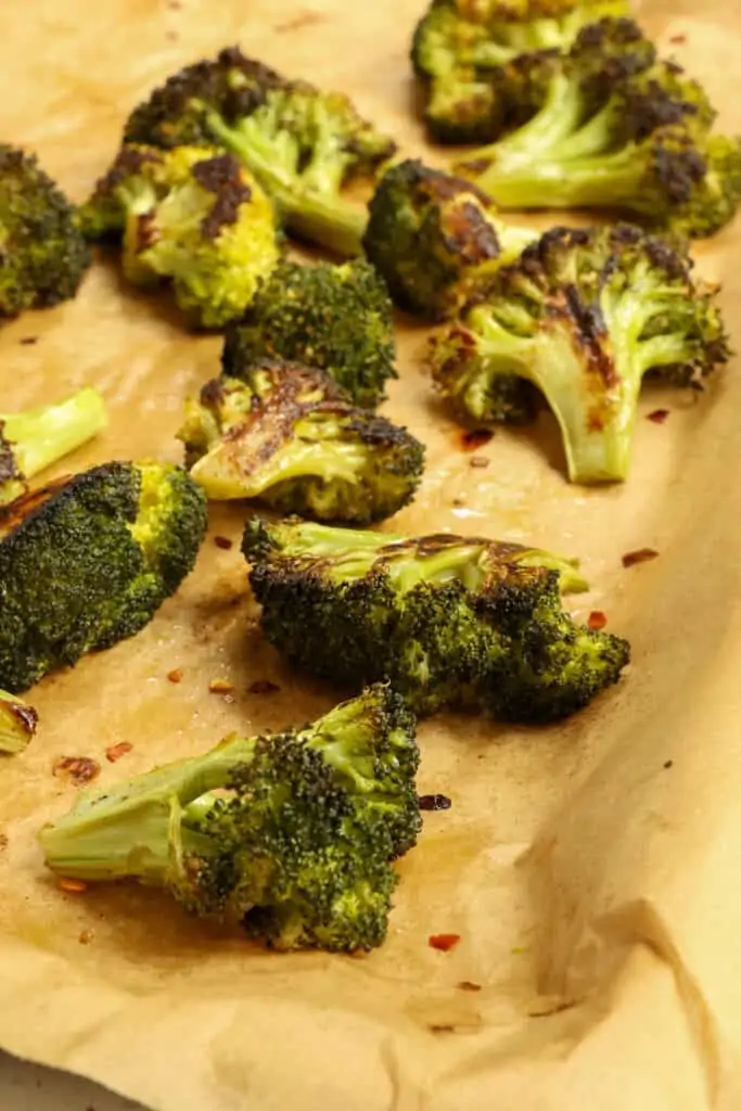 With just six ingredients this delicious Roasted Broccoli with lemon and Parmesan will quickly become one of your favorite side dishes.
