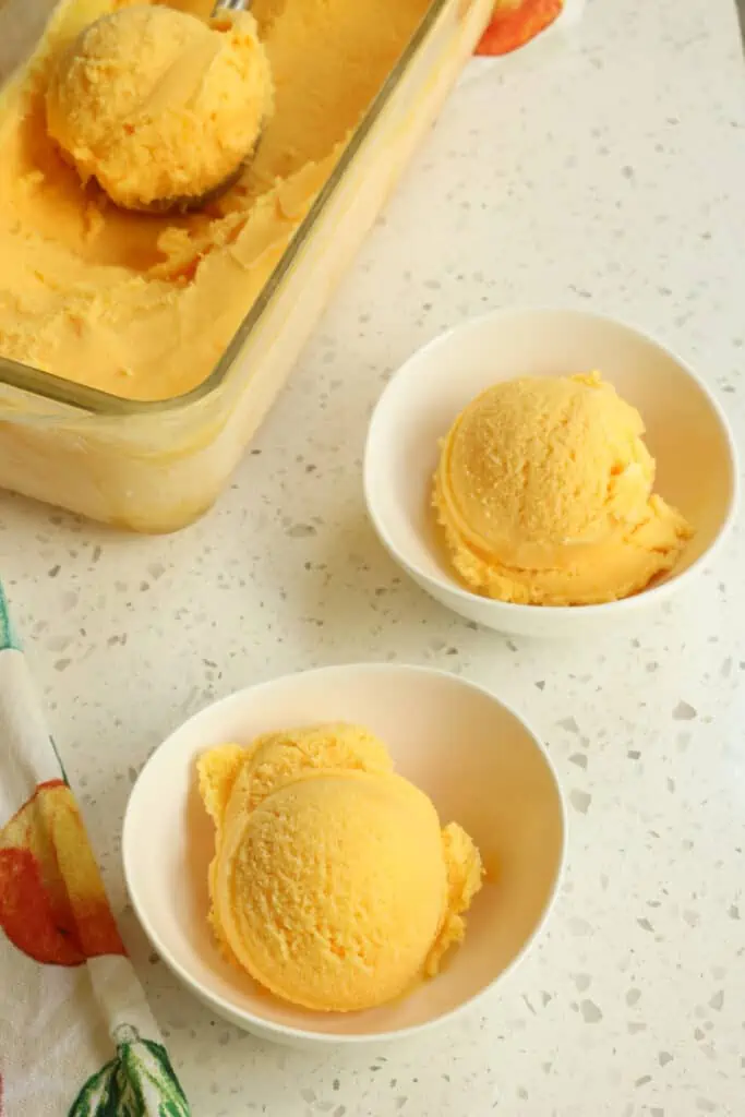 Homemade Orange Sherbet Small Town Woman