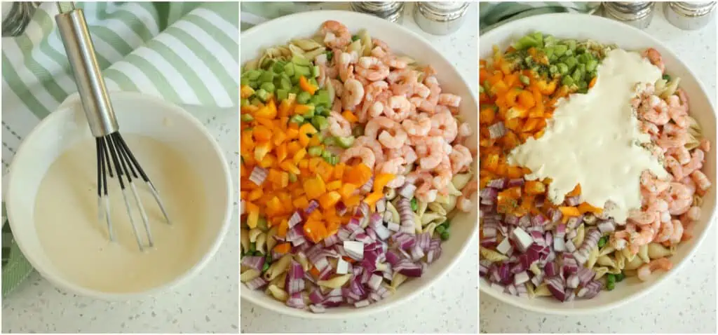 How to make shrimp pasta salad. 