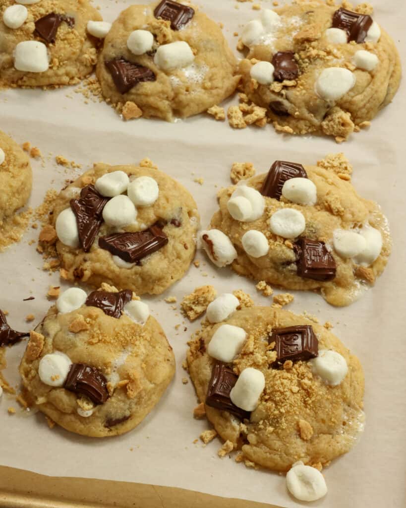 These S'mores Cookies have all the things you love about summer campfire s'mores in cookie form.