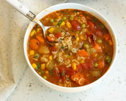Alphabet Vegetable Soup