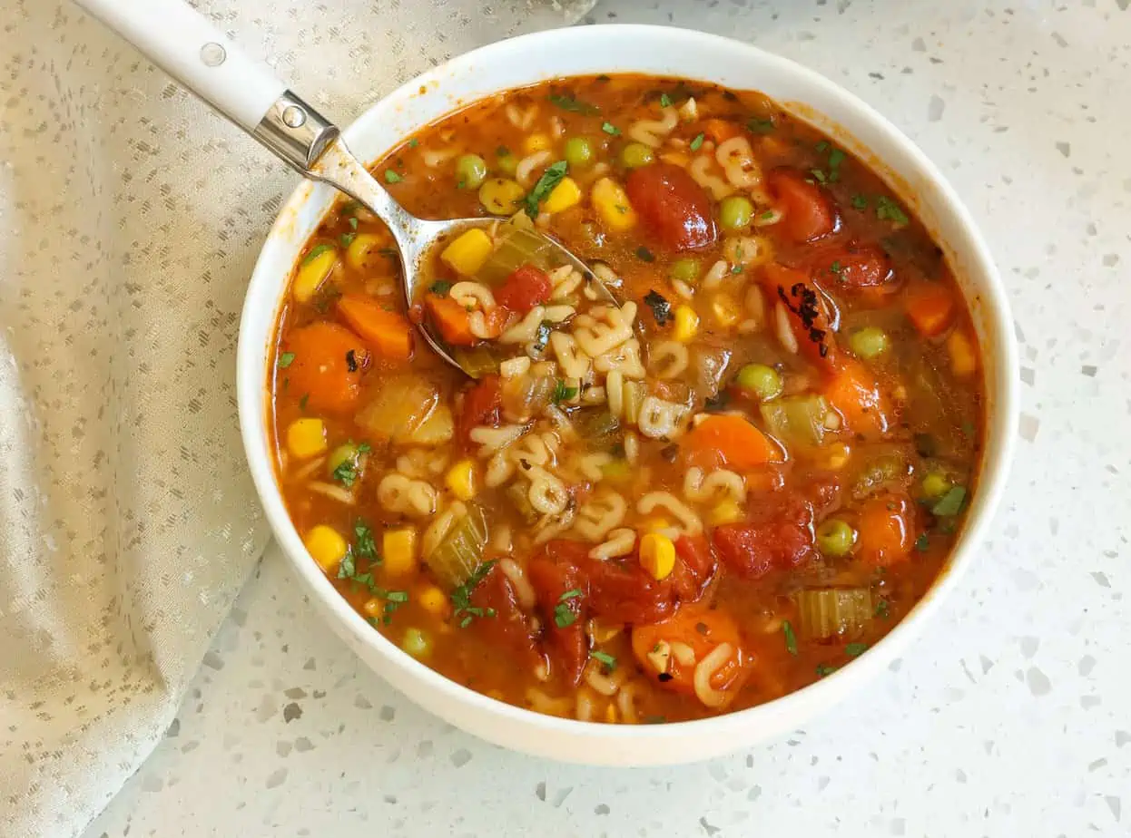 Alphabet Vegetable Soup