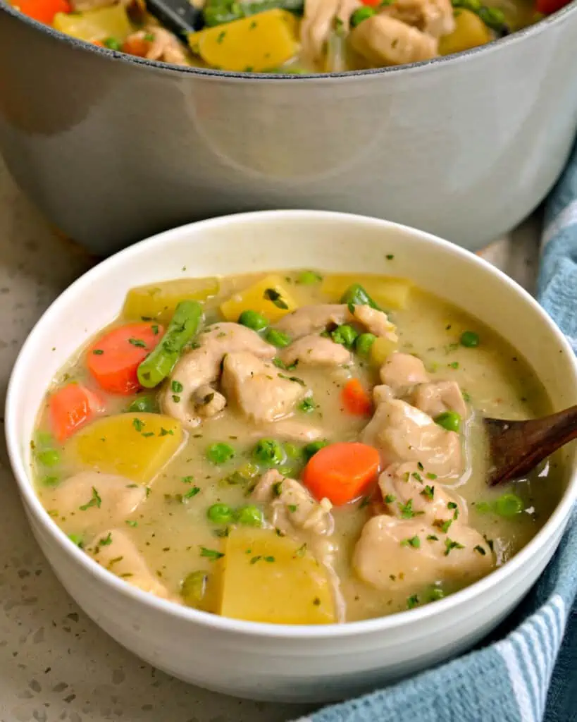 Chicken Stew is great comfort food and perfect for that middle-of-the-week pick-me-up.