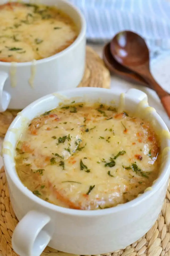 French Onion Soup is the ultimate comfort soup and is so quick and easy to make.