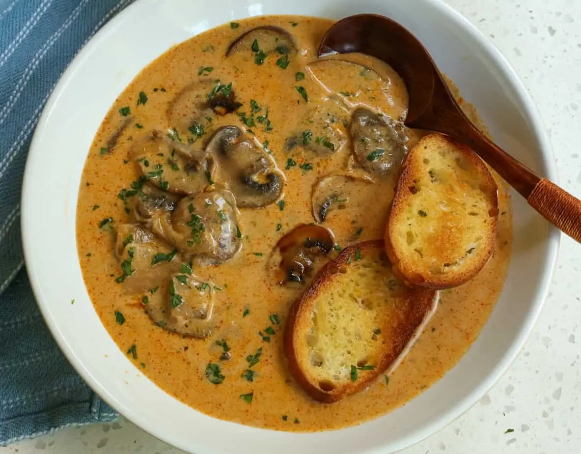 Hungarian Mushroom Soup - Small Town Woman