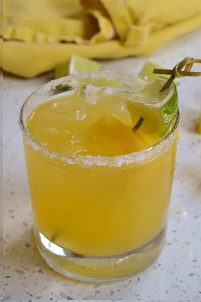 Party perfect delicious refreshing Pineapple Margaritas made two ways both in less than five minutes. 