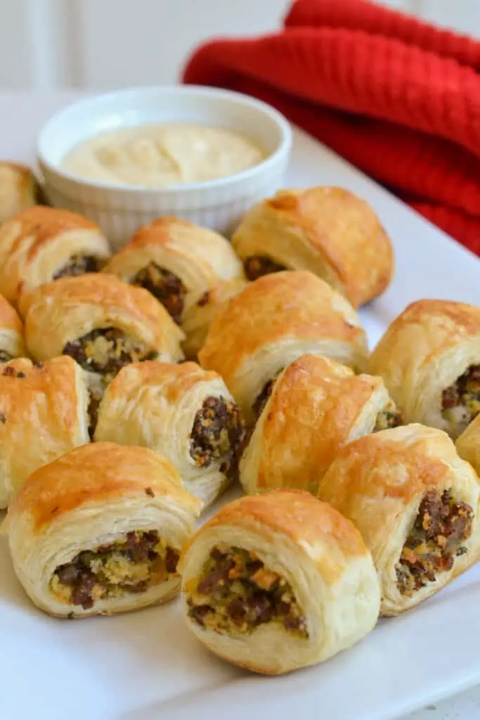 Delicious and easy Sausage Rolls are perfect for your game day, movie night or poker night. 