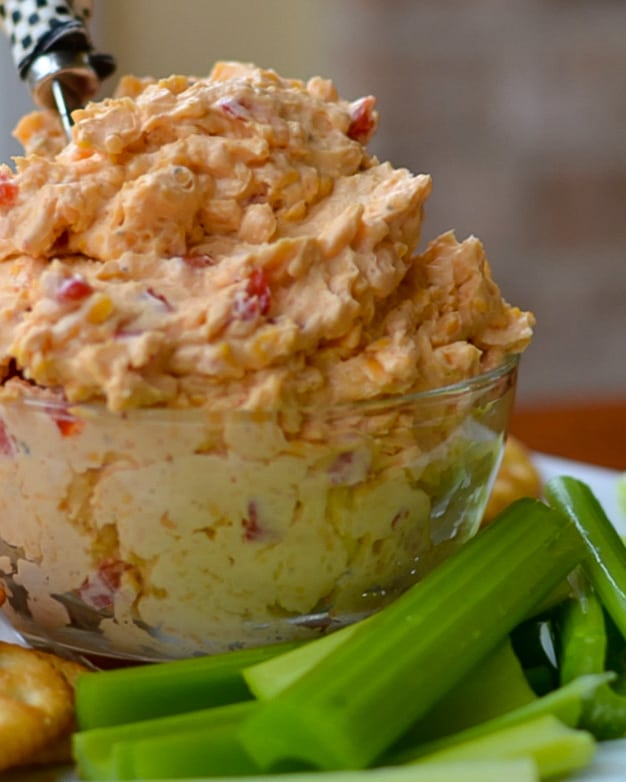 This quick and easy flavor packed Southern Pimento Cheese takes less than ten minutes to make