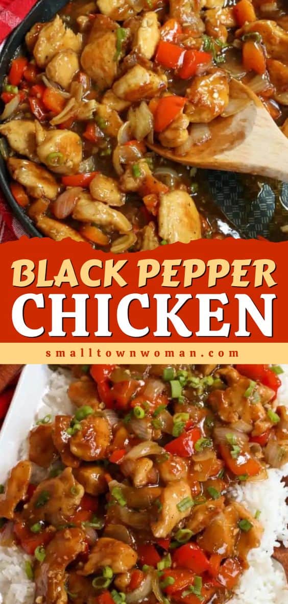 Black Pepper Chicken - Small Town Woman