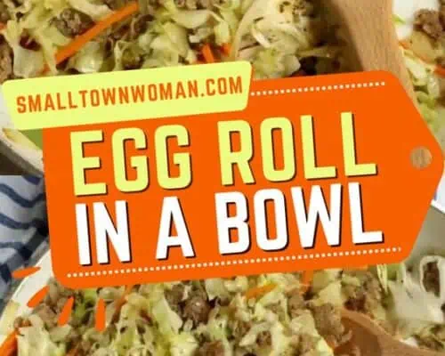 Egg roll in a bowl