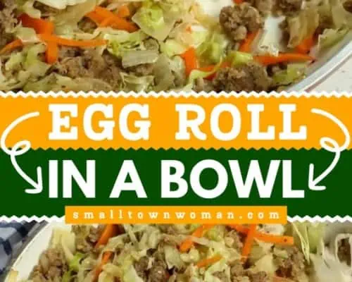 Egg roll in a bowl