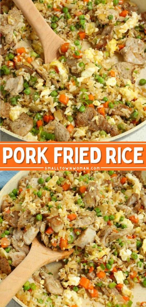 Pork Fried Rice Recipe | Small Town Woman