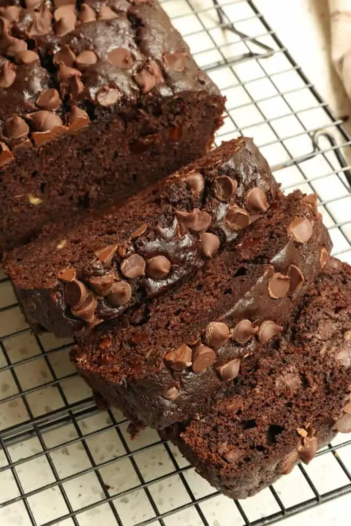 Put those overripe bananas to use with this quick and easy moist Chocolate Banana Bread. 
