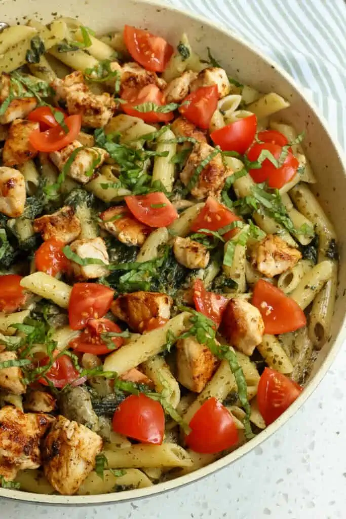 In less than 30 minutes you too can make this tasty pasta dish.  