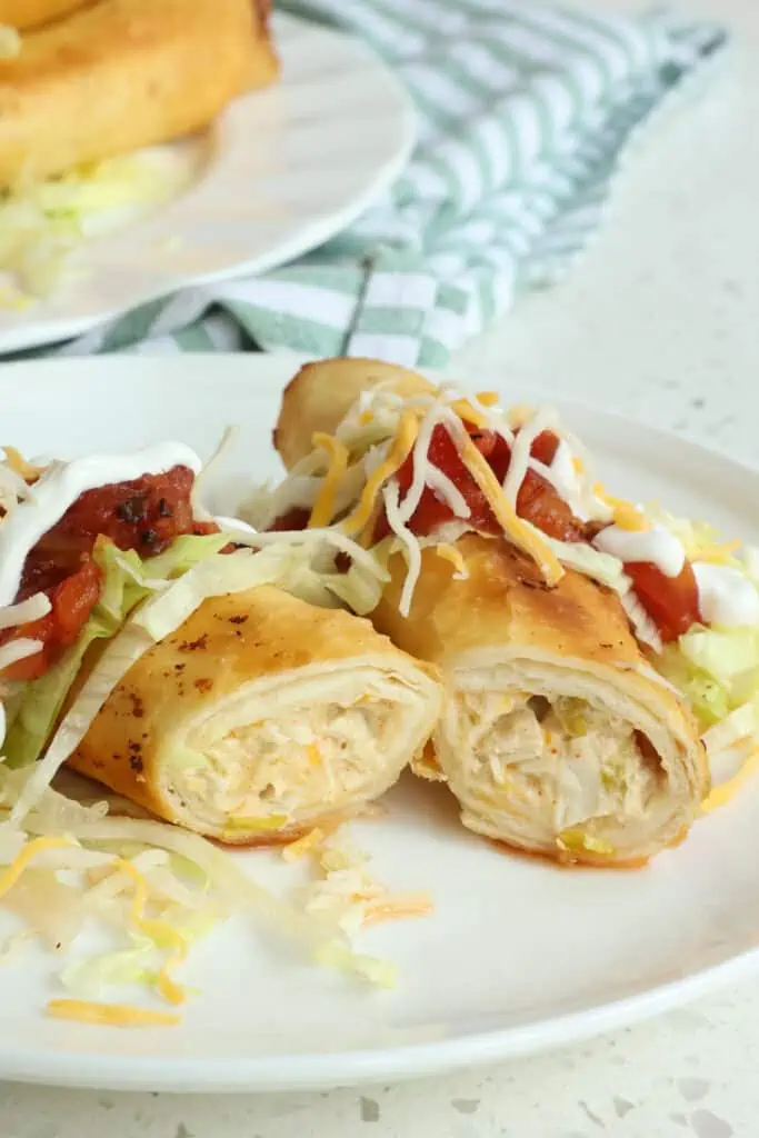  This is a much try for anyone that has never had fresh taquitos.  Serve with shredded lettuce, salsa, sour cream, and if desired a little Mexican or Spanish rice. 