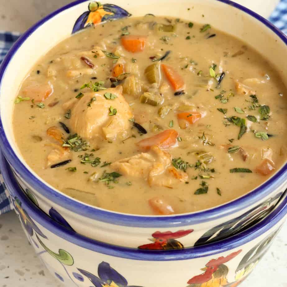 Creamy Chicken And Wild Rice Soup Small Town Woman creamy-chicken-and-wild-rice-soup-small-town-woman